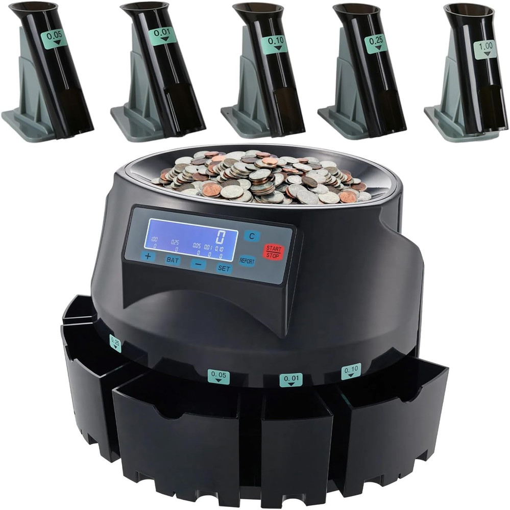 T9600A Professional USD Coin Counter Sorter Coin Counting Machine Automatical