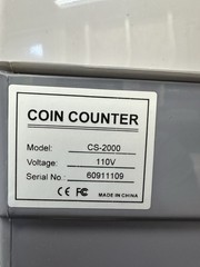 CoinMate Coin Counter, Model CS2000 (For Parts or Repair)