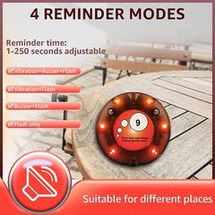 Retekess TD158 Restaurant Wireless Paging Queuing Calling System 10 Coaster Bar
