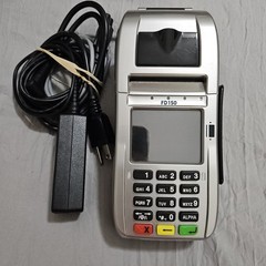 First Data FD150 Credit Card Terminal w/ Power Supply & Cables Tested Working