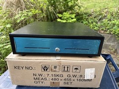CS-05 Auto Open Cash Drawer and Till for POS Point of Sale (Key Not Included)