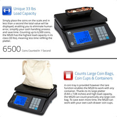 MS20 Coin Counting Scale – Money Cash Currency Weighing Machine