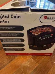 Cassida C200 Digital Coin Counter and Sorter for 900 Coins