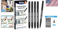 Versatile Counterfeit Bill Detector Pens – 5 Pack for Every Transaction Need