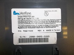 VeriFone Printer Pin Pad Card Reader Set 250 P002-113-00 P003-160-02 Tranz330