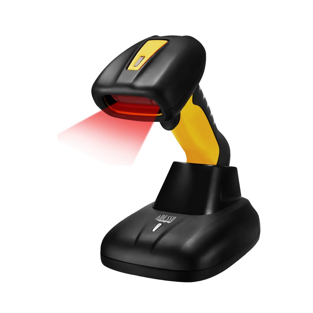 Adesso NuScan 4100B Bluetooth Antimicrobial Waterproof CCD Barcode Scanner