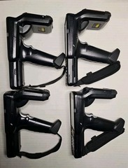 Lot of 4 Zebra MC3300U UHF RFID Handheld Mobile Computer Gun Scanner w/ 1 Cradle