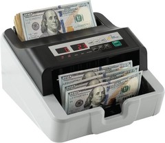 Portable High-Volume Money Counter with Counterfeit Detection – 200 Bill Hopper