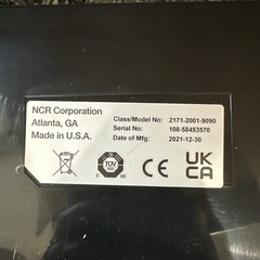 NCR Full Size Cash Drawer, 24V, Blk, 5B/5C 2171 No Lock WCS SVC Poscash