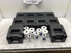 LOT OF 10 – Fujitsu FP-1000 Thermal Printer (KA02066-D107) – TESTED WORKING