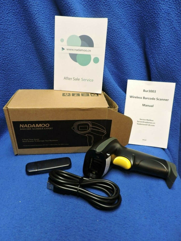 NADAMOO BUR3003 433MHz Wireless Barcode Scanner