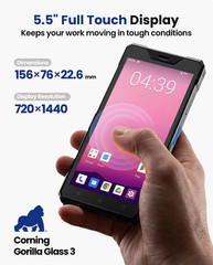 Wireless Android Barcode Scanner: Handheld 1D/2D/QR Code Scanner Mobile Computer