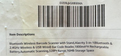 3 in 1 Bluetooth Wireless 16MB Barcode Scanner Reader + Auto-Scan w/ Stand