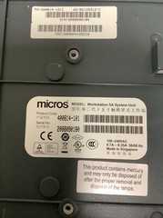 Micros Workstation 5A 400814-101 with Integrated LCD Rear Display 400801-001