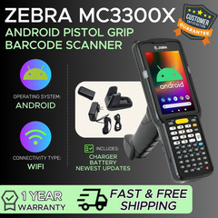 ✅Zebra MC3300x Android 2D/1D/QR Long RangeScanner, MC330L-GE4EG4NA w/ Cradle!🔥⭐