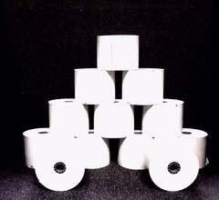 Lot 12 Rolls 2-1/4 x 230′ 1-Ply Thermal Paper POS Cash Register Tape paper