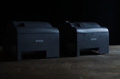 ✅UNTESTED✅2 Epson TM-U220B M188B Kitchen Receipt Printer W/ Ethernet – Read Desc
