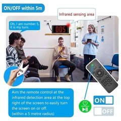 Take a Number System Wireless Queue Calling System with 1 Take a Number Display