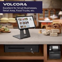 Cash Register Drawer with Under Counter Mounting Metal Bracket – 16″ Black Ca…