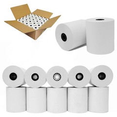 (100 Rolls) 2 1/4 x 230ft 1-Ply Thermal Paper BPA Free Cash Register Tape Sha…