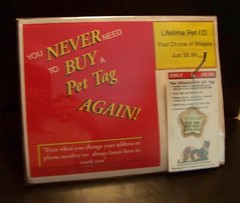Point- of- Sale Counter Display – Clear Acrylic Plastic w/ Hanger -8 1/2 X 11