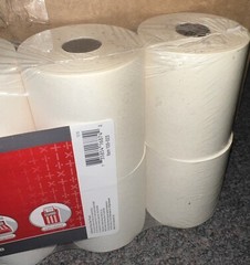 1-Ply Paper Rolls, 3in. x 128ft, White, Pack of 10, 109023 Turning Brown
