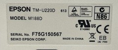 Epson TM-U220D Dot-Matrix Impact Kitchen POS Receipt Printer M188D w/ AC