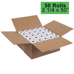 Thermal Receipt Paper Roll POS Register Credit Card 2 1/4 Inch x 50 Ft 50 PCS