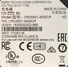 Zebra 4 Slot Charge Cradle MC55/MC65/MC67 CRD5501-4000CR NEW OPEN BOX