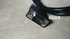 M-S Cash Drawer 9 Pin DB9 Serial Kick Cable Compatible with EPSON Printer RJ12