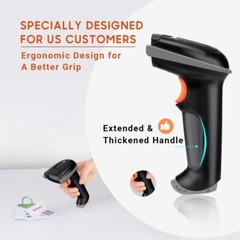 2PCS Tera Barcode Scanner Wireless 1D Versatile 2in1 2.4Ghz Wireless + USB 2.0