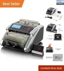 Compact Money Counter with Currency Detection – Secure Your Cash Business Today