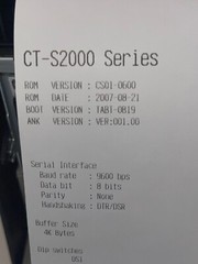 VeriFone Citizen RJV-3200 Replaces TM-U950 Thermal Receipt Printer Ruby CPU5 NEW