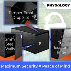 Secure Wall-Mounted Cash Drop Box for Rent Checks & Keys – Easy Installation