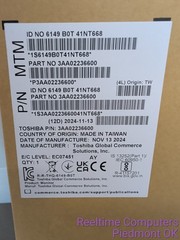 Toshiba TCx 6149-B0T 15in PCap Touch POS Monitor 3AA02236600 New