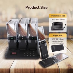 Retekess TD157A Restaurant Pager System Guest Queuing 24 Pager Cafe Snack Stand
