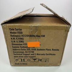 USD Coin Sorter Coin Counter Wrapper and Roller 300 Coins/min LCD Display TESTED