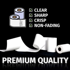 Thermal Paper Receipt Roll 2-1/4″ x 50′ BPA Free 50 Rolls