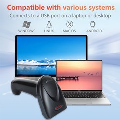 Honeywell Hyperion 1300G 1D Linear-Imaging Scanner Barcode Scanner, 1300G-2USB
