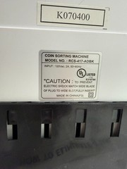 Royal Sovereign Commercial Digital 4 Row Coin Counter RCS-417-ADBK Anti Jam -EUC