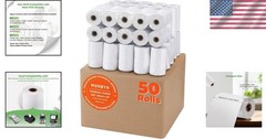 Versatile 50 Pack of 2 1/4″ x 50′ Thermal Paper Rolls – Compatible with All POS