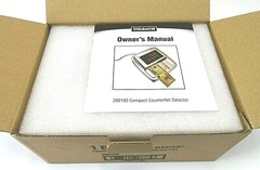 Counterfeit Money Detector 200100 NEW UNIT MMF Industries STEELMASTER Compact