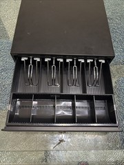 Volcora Cash Drawer -Black With Key 500041 ￼￼
