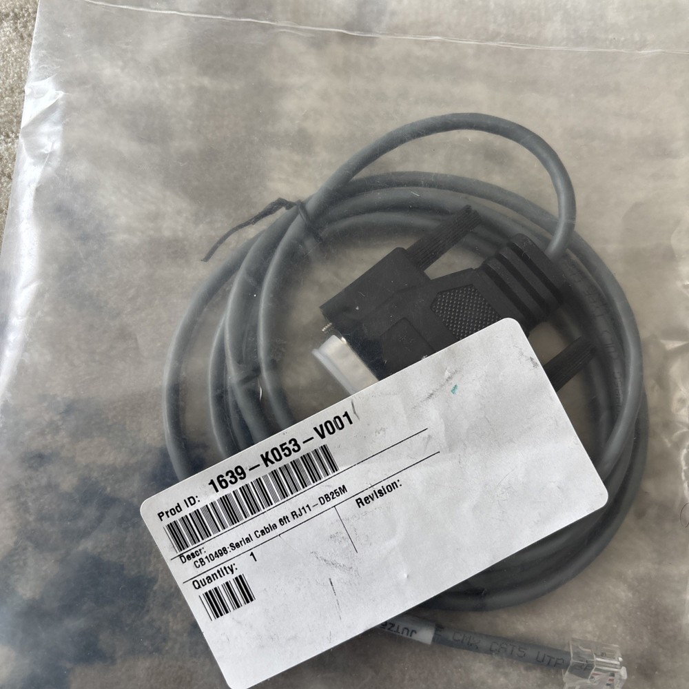 NCR 1639-K053 -v001 Serial Receipt Printer Cable DB25M for Radiant CB10498