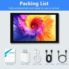 Small Monitor Touchscreen 7 Inch HD 1280×800 Type C HDMI Ports Mini Portable …
