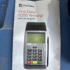 First Data FD55 Credit Card Terminal No Cables. Untested Parts