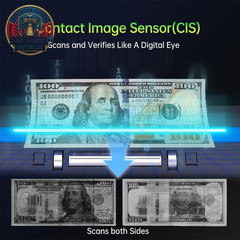 Mixed Denomination Money Counter Machine–Bank Grade Tech Contact Image Sensor CI