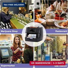 NUCOUN VC-3 Money Counter Machine Mixed Denomination, Value Counting, CIS/UV/IR/