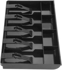 Durable ABS Cash Tray with 5 Bill & 4 Coin Compartments – Elegant Organizer