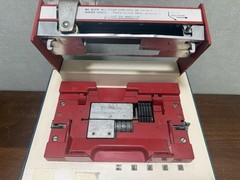 vintage manual credit card machine,”knuckle-buster,”
